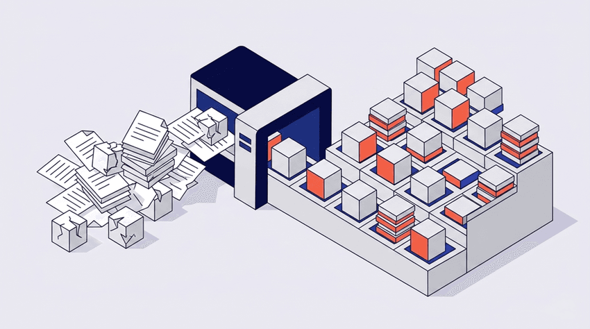 Isometric flat vector illustration depicting real-time claim status automation for healthcare enterprise revenue teams