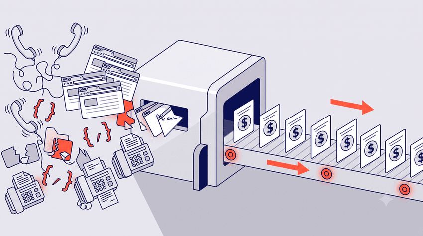 An isometric flat vector illustration, on a light grey #EFEBF2 background, depicting three consecutive parallel athletic track lanes on an angled grid. Track lanes one and two are blocked by tall, rigid hurdles, while track lane three shows the final hurdle collapsing neatly for autonomous flow.